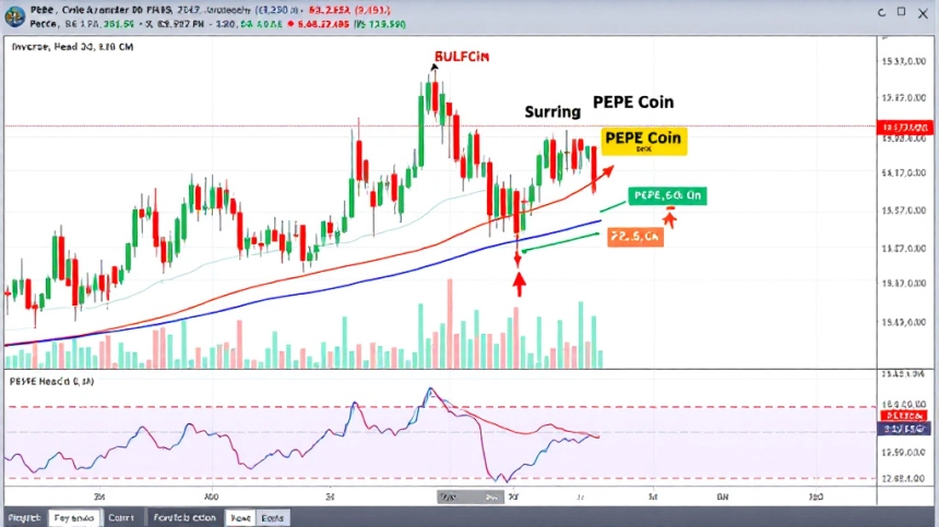 페페(PEPE), 주요 저항선 돌파 임박… 추가 상승 가능성은? / Tokenpost