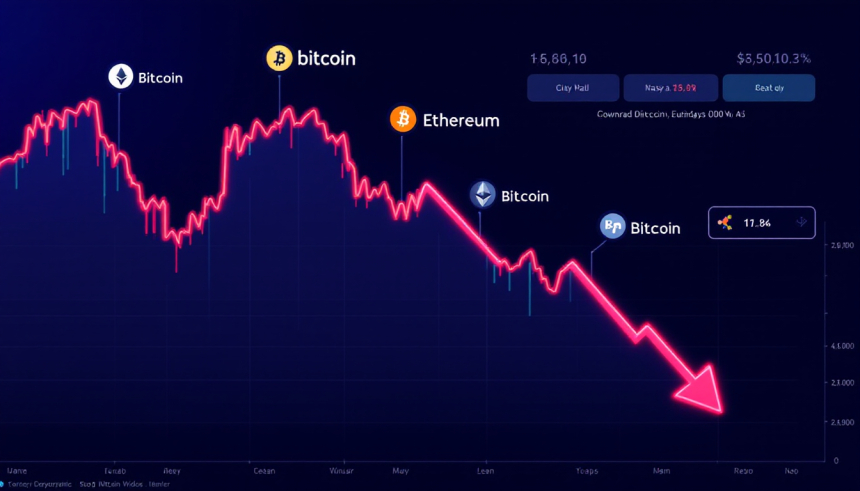 암호화폐 시장 급락… 이더리움 2,700달러 밑으로 하락 / Tokenpost