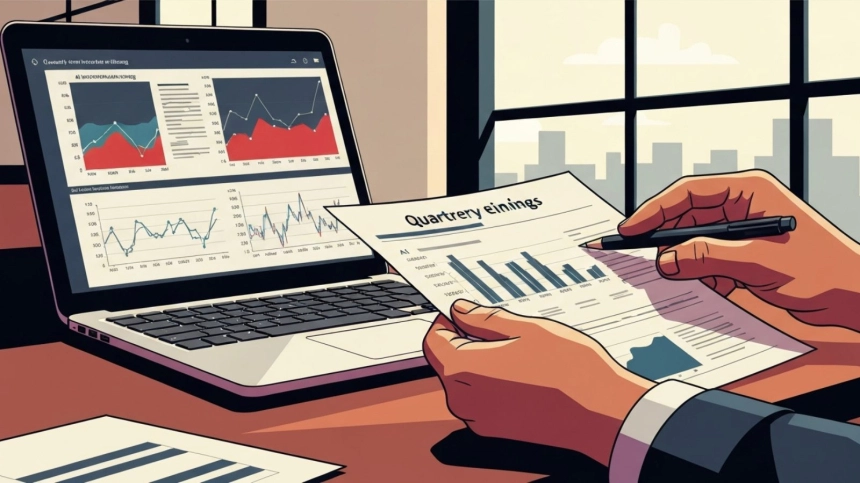 계산기 옆에 놓인 가상자산 동전과 서류철 / TokenPost.ai