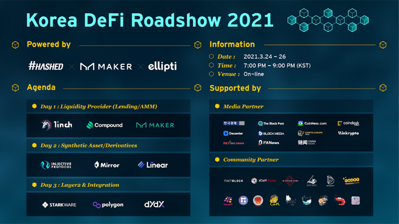 ‘Korea DeFi Road Show 2021’개최