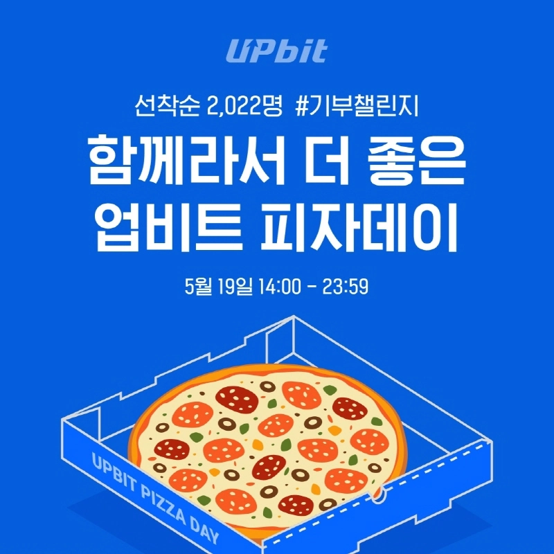 두나무, '2022 업비트 피자데이' 기부 이벤트 실시