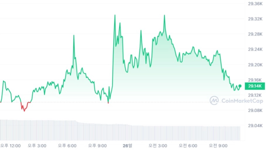 [오후 시세브리핑] 계속되는 암호화폐 시장 관망세...도지코인 6% ↑