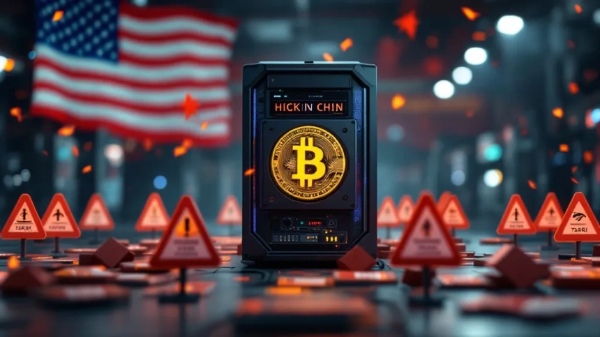 트럼프 '60% 고율 관세'에 비트코인(BTC) 채굴업계 비상…中 장비 수입 차질 우려 / TokenPost AI