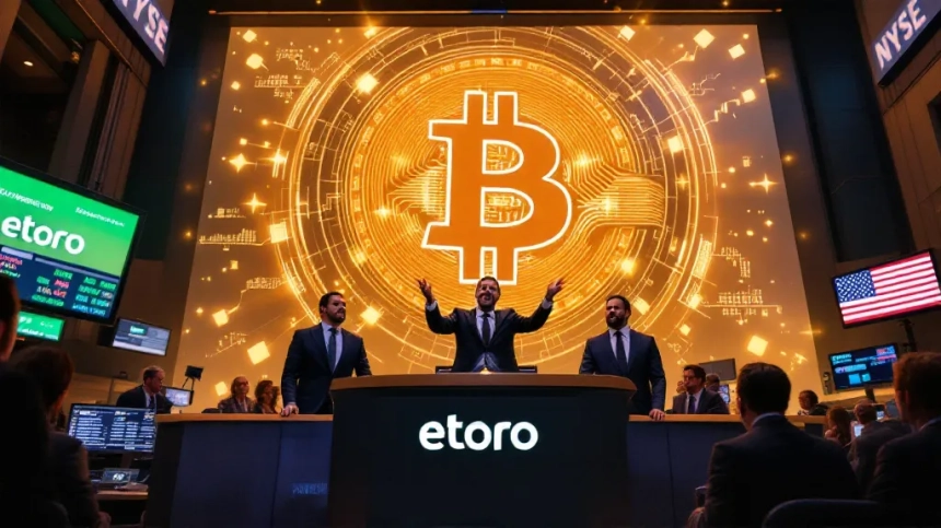 암호화폐 거래소 이토로, 뉴욕증시 상장 기념식 진행 / TokenPost Ai