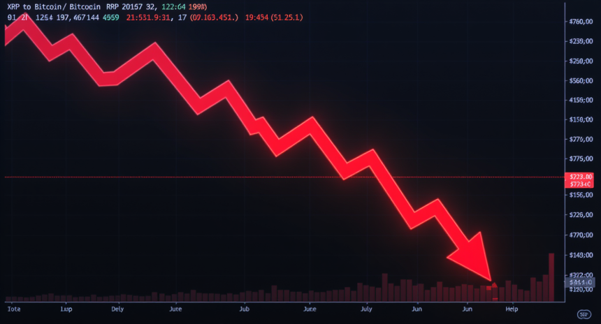 XRP, 비트코인 대비 63% 추가 하락 경고…중요 지지선 붕괴 위험 / TokenPost Ai
