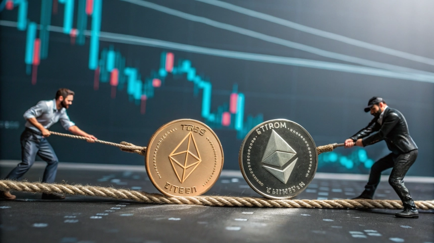 비트코인 가격 따라 흔들리는 스테이블코인 지형…트론 vs 이더리움, USDT 점유율 경쟁 격화 / TokenPost.ai