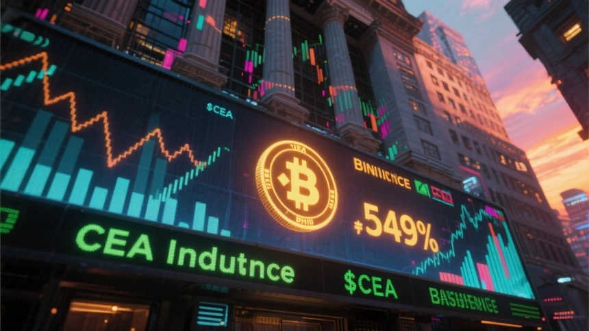 BNB 트레저리 선언에 CEA 주가 549% 폭등…美 최대 BNB 상장사 노린다 / TokenPost.ai