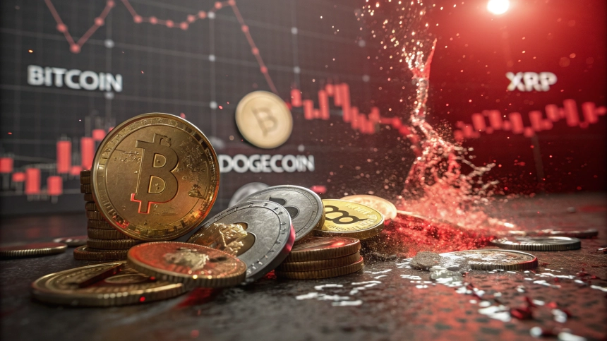 암호화폐, 하루 만에 193조 원 증발…$BTC·XRP·$DOGE 급락 원인은? / TokenPost.ai