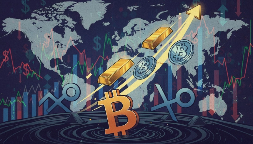 금값 사상 최고치 돌파…비트코인($BTC)·XRP는 상승 반응 못 해 / TokenPost.ai