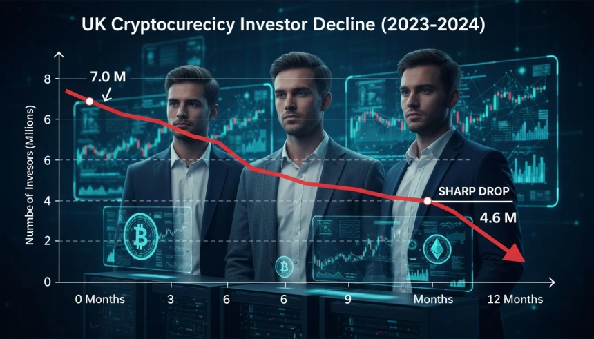 240만 명 이탈…영국 암호화폐 투자자, 1년 새 3분의 1 급감 / TokenPost.ai