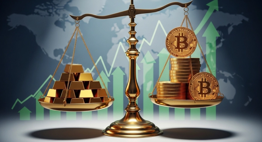 1조 6,500억 달러 폭등… 금, 하루 만에 비트코인 시총 따라잡았다 / TokenPost.ai