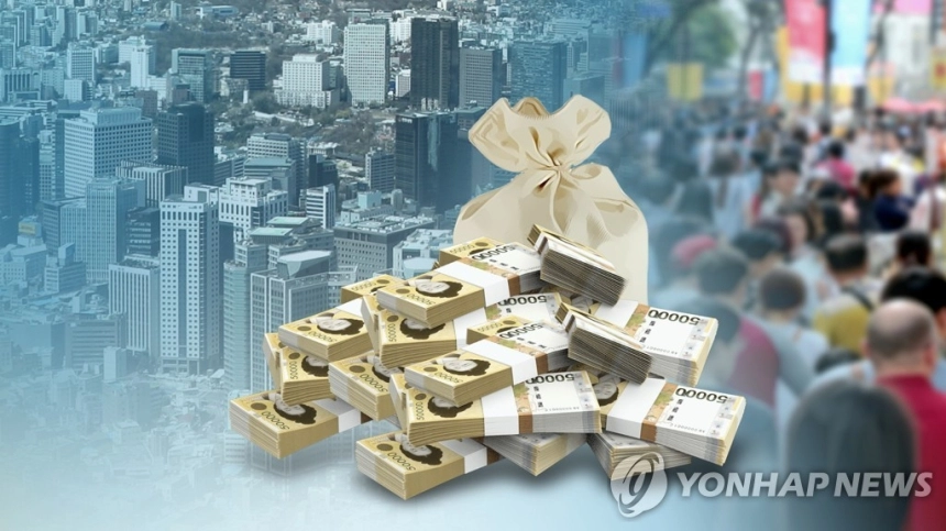 IMF, 한국 부채비율 2027년 선진 비기축통화국 평균 초과 전망 / 연합뉴스
