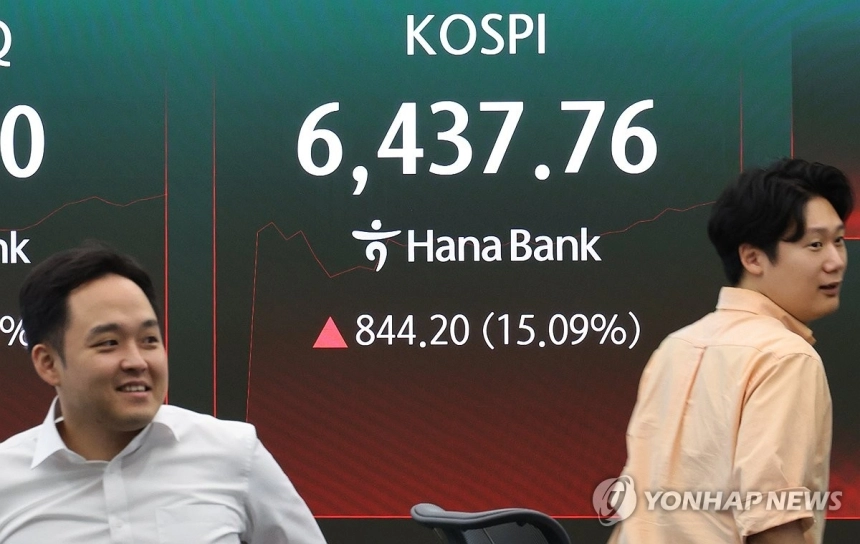 코스피 18% 급등, 변동성 심화 속 투자심리 불안 지속 / 연합뉴스