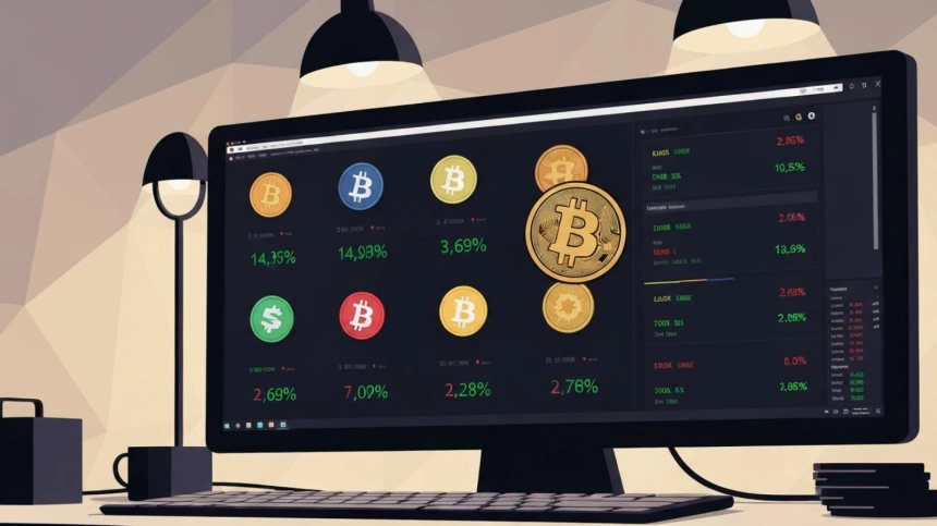 거래 플랫폼에 표시된 다양한 토큰의 실시간 시세 변동 / TokenPost.ai