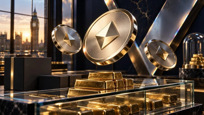 진열장에 놓인 금괴와 인수 검토 서류 / TokenPost.ai