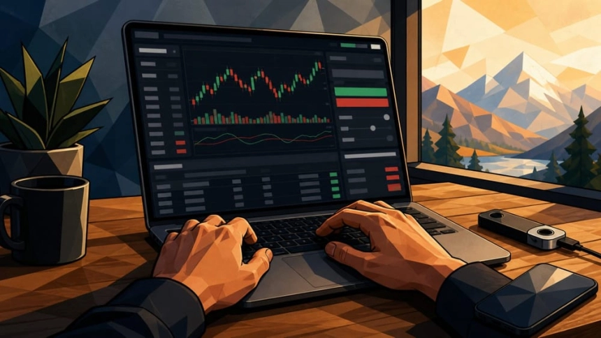 이벤트 계약 카드와 금속 비트코인 토큰 / TokenPost.ai