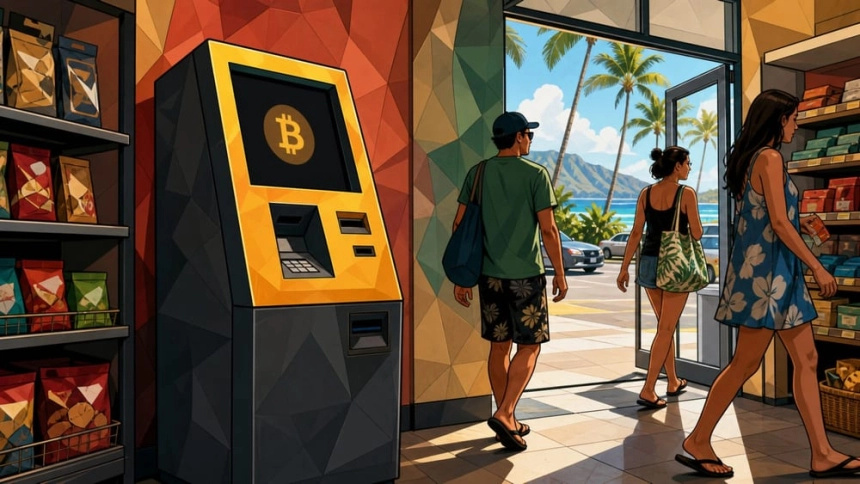 비어 있는 매장에 늘어선 가상자산 ATM 기기 / TokenPost.ai