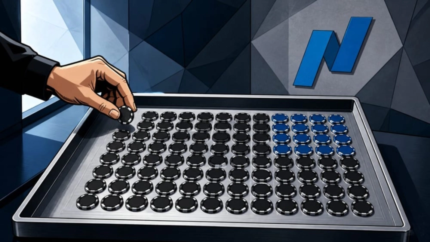 광통신 부품 옆에 놓인 반도체 웨이퍼 / TokenPost.ai